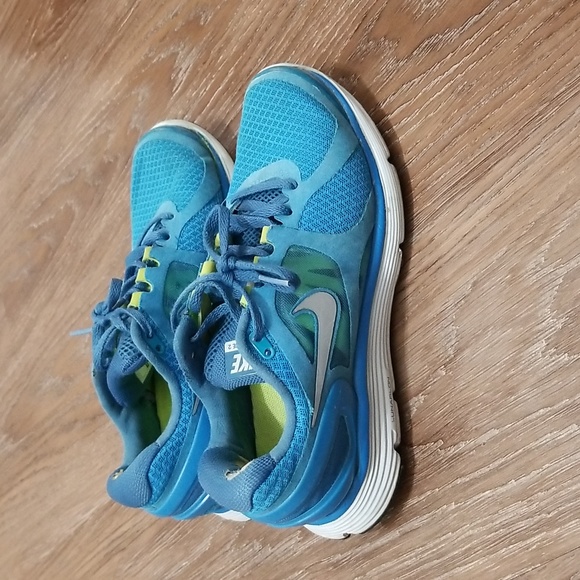 (7½) Nike LunarEclipse 2 Lace Up Neon Running Outdoor Sporty Activewear Preppy - Picture 3 of 11